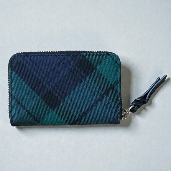 Dooney & Bourke Wristlet Zip Around Wallet Tartan Plaid Classic Preppy Clutch - Picture 2 of 3